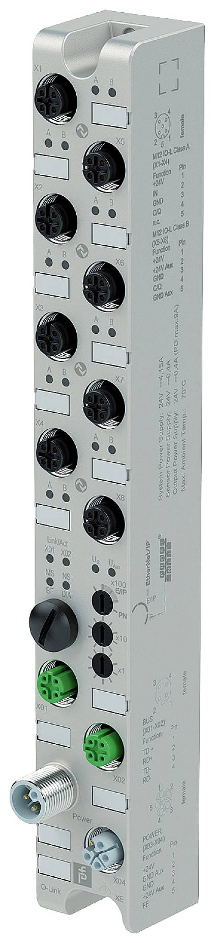 Pepperl+Fuchs 70101643 ICE1-8IOL-G30L-V1D I/O Modul 24 V/DC 1 St.