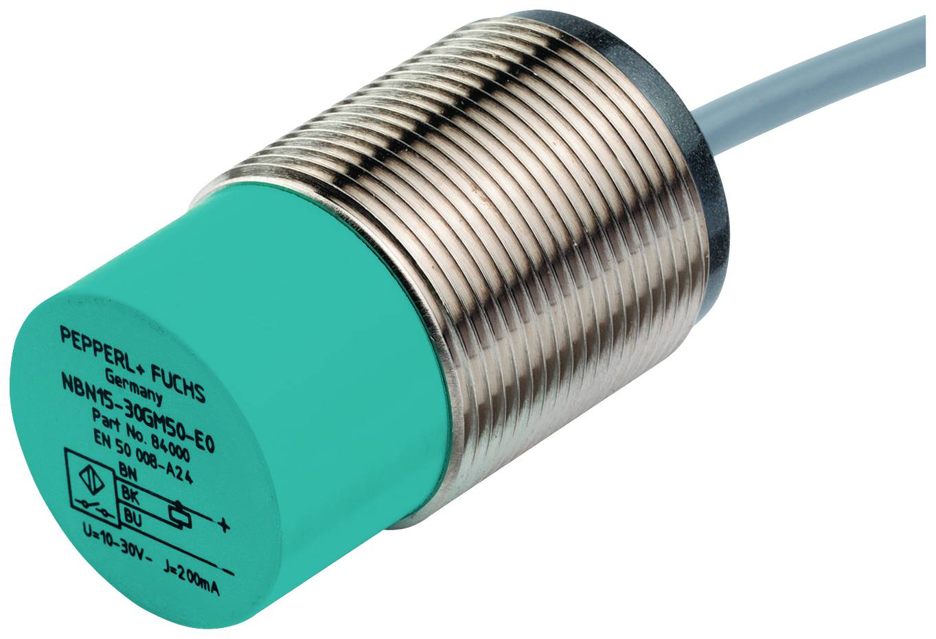 Pepperl+Fuchs Induktiver Sensor PNP NJ15-30GM50-A2-5M