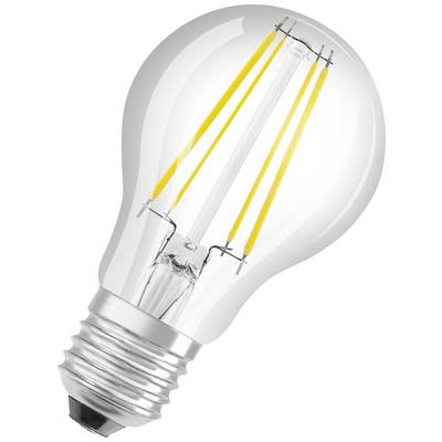 Eine klare Glühbirne mit sichtbaren Filamenten leuchtet nicht.