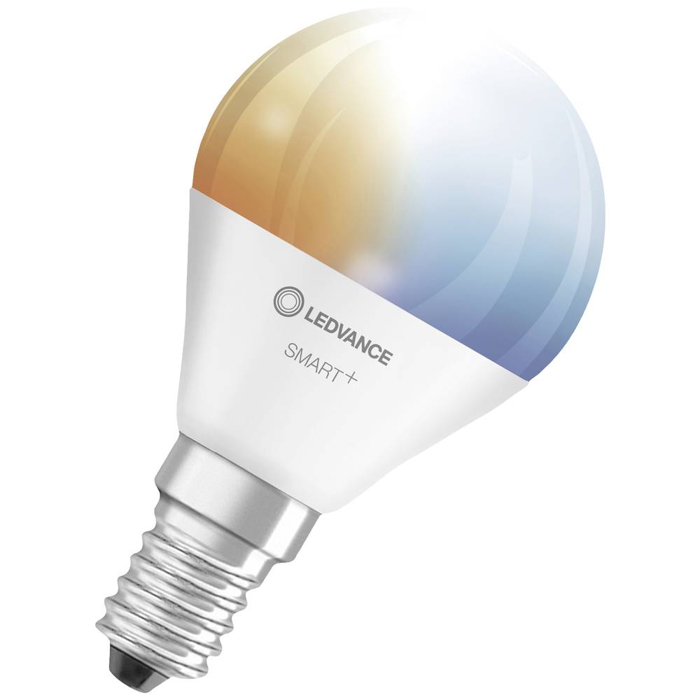 LEDVANCE 4058075778634 LED-lamp Energielabel F (A G) E14 Kogel 4.9 W = 40 W Warmwit tot koudwit (Ø x