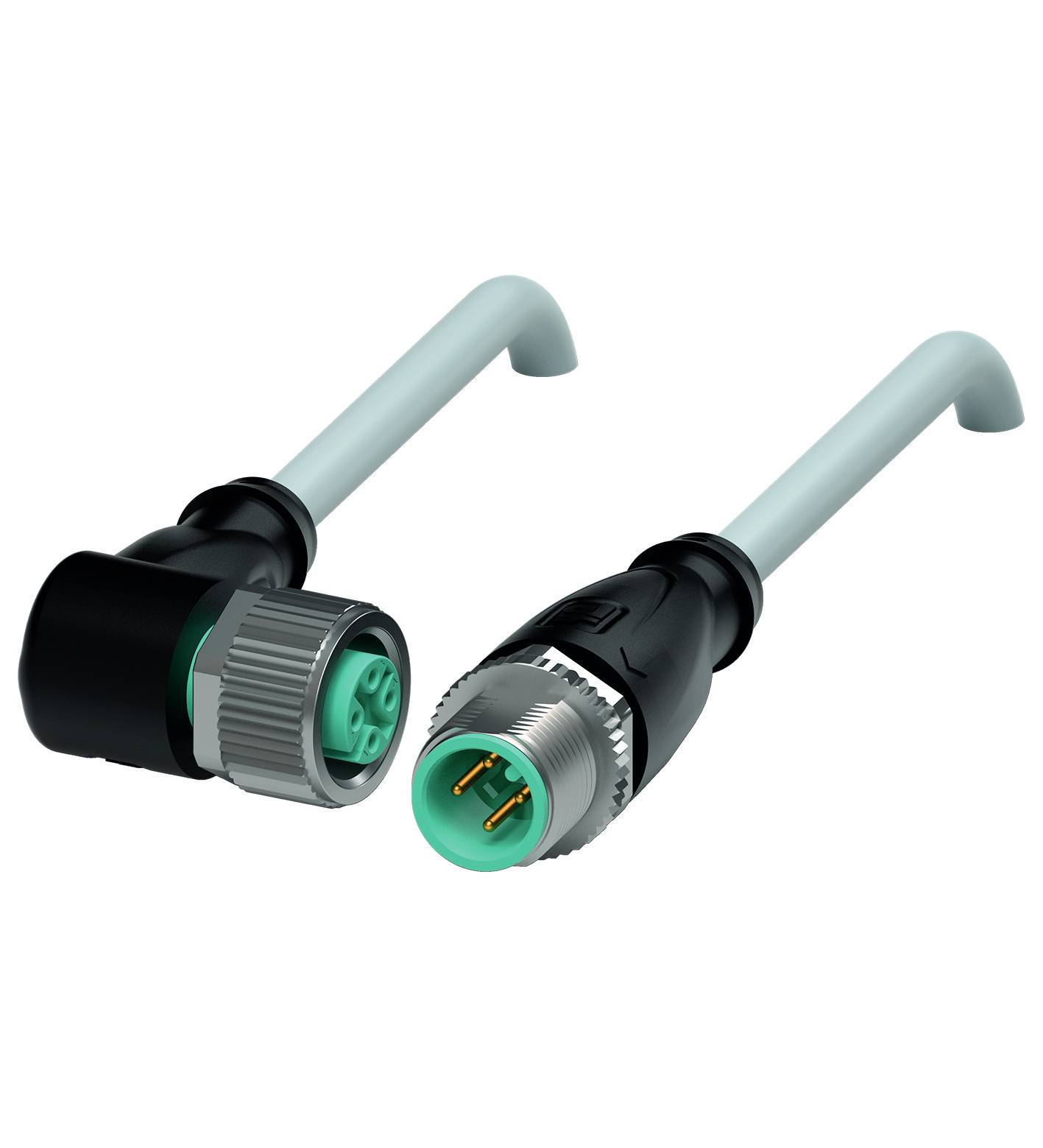 Pepperl+Fuchs 222806 Sensor-/Aktor-Steckverbinder, konfektioniert 0.1 m Polzahl Sensoren: 4, 4 1 St.