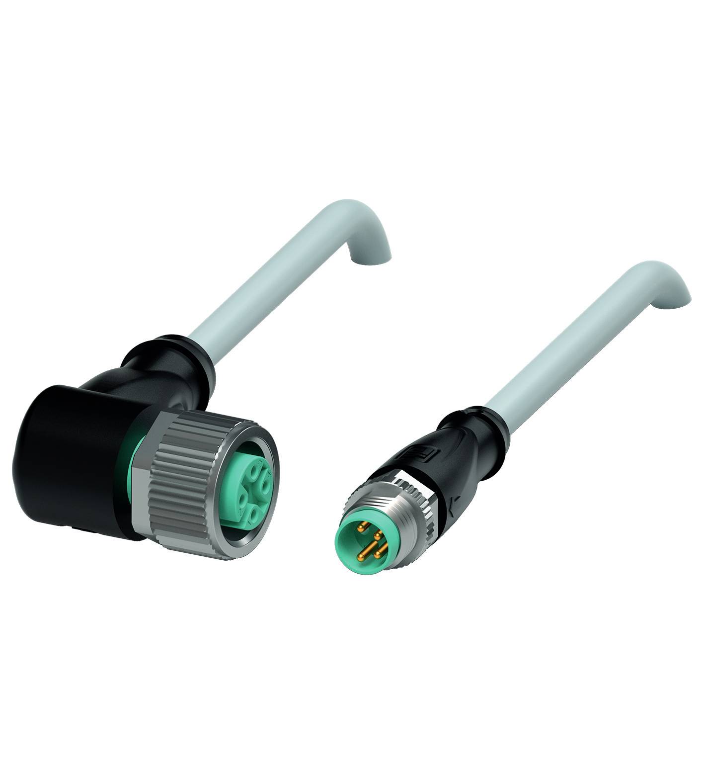 Pepperl+Fuchs 240796-100003 Sensor-/Aktor-Steckverbinder, konfektioniert 0.3 m Polzahl Sensoren: 4, 4 1 St.