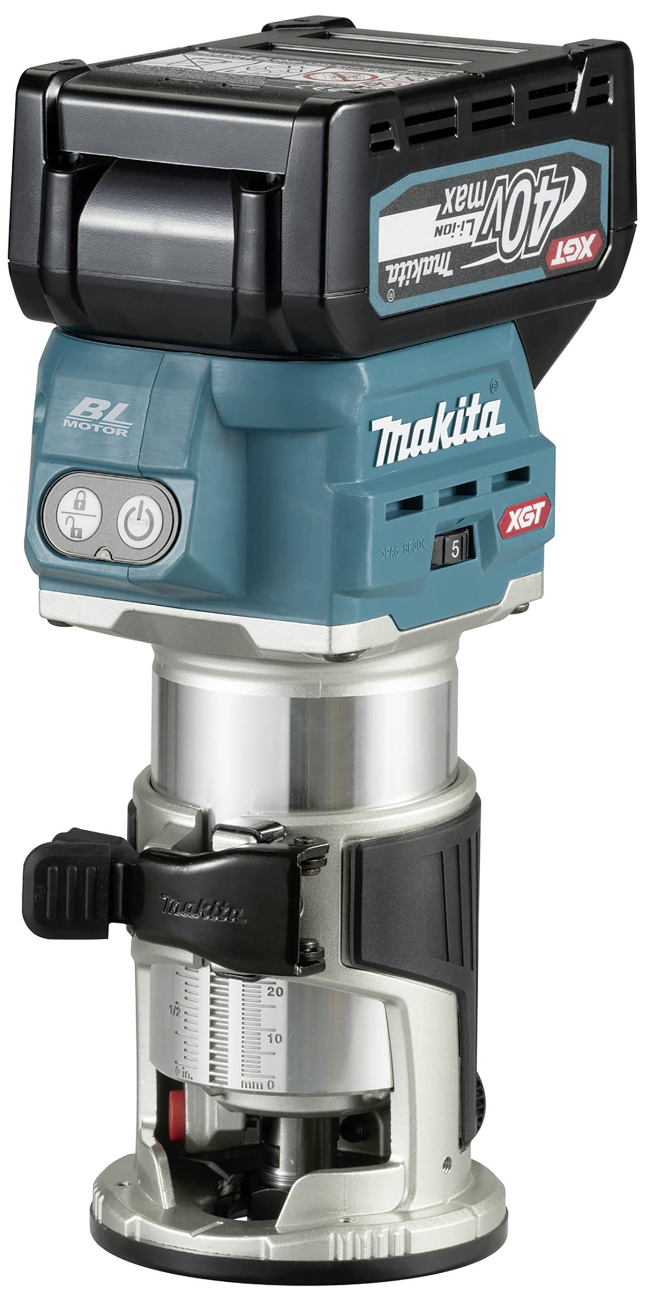 Makita Akku-Multifunktionsfräse RT001GM205 inkl. Akku, inkl. 2. Akku, inkl. Ladegerät