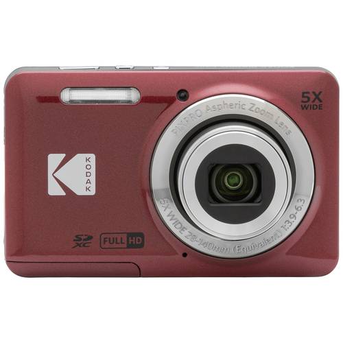 Kodak Pixpro FZ55 Friendly Zoom Digitalkamera 16 Megapixel Opt. Zoom: 5 x Rot Full HD Video, HDR-Video, Integrierter Akk...
