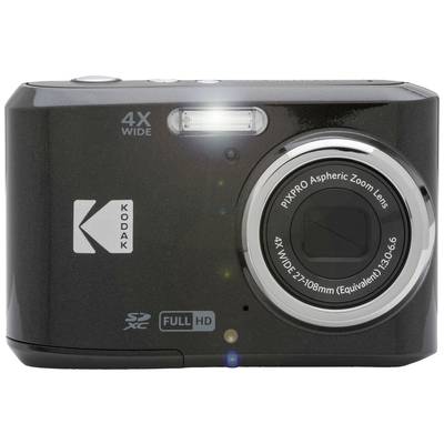 Eine schwarze Digitalkamera mit der Aufschrift '4X WIDE' und 'FULL HD'. Die Kamera verfügt über einen Aspheric Zoom-Objektiv.