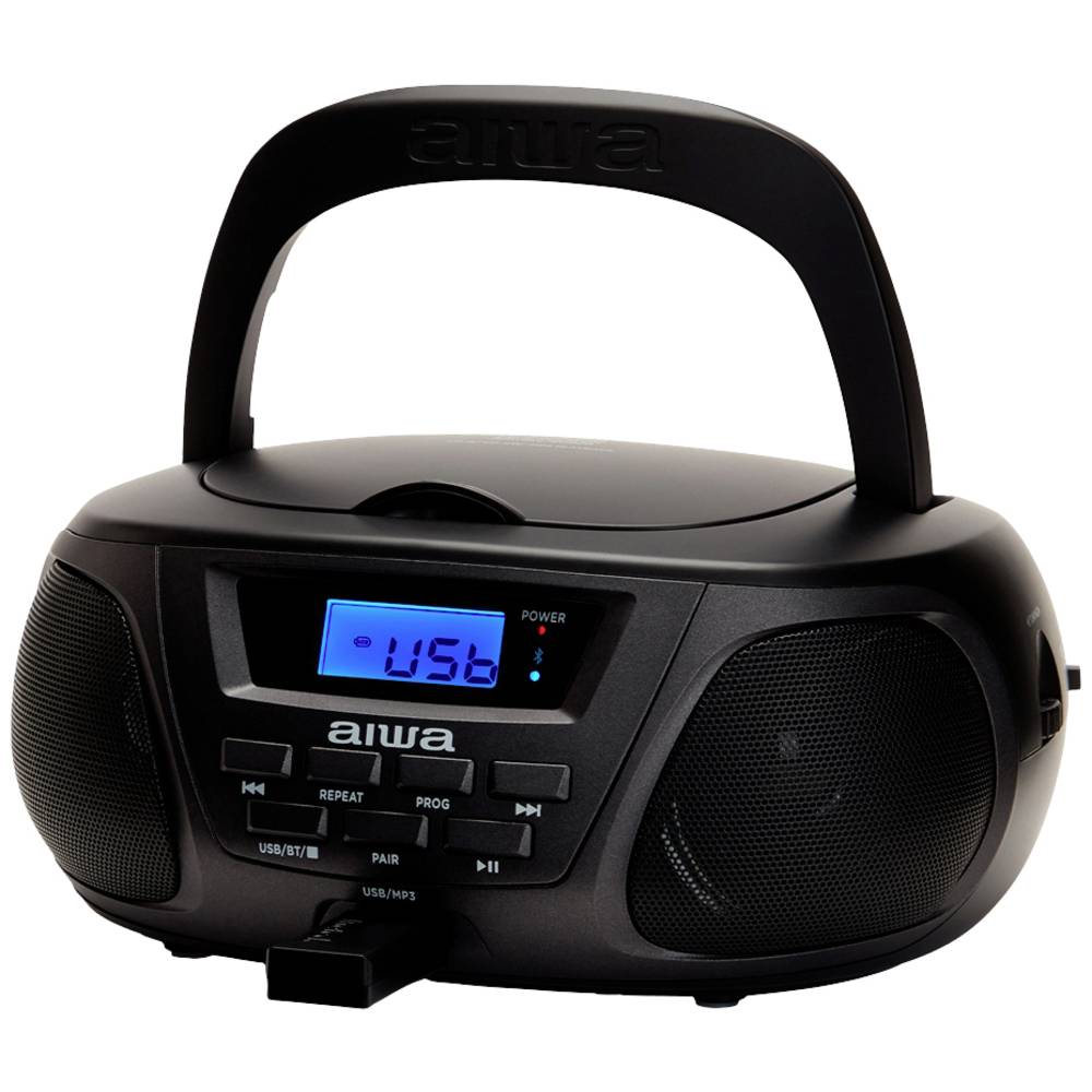 Aiwa BBTU-300BKMKII Radio-CD-speler AM, FM, Middengolf AUX, Bluetooth, CD, FM, USB, Middengolf Zwart