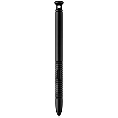 Ein schlanker, schwarzer Touchscreen-Stift mit einem Clip am oberen Ende. Ideal für präzise Eingaben auf Smartphones und Tablets.