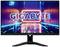 Ein Computerbildschirm mit dem Logo 'GIGABYTE' auf einem digitalen, futuristischen Hintergrund angezeigt.