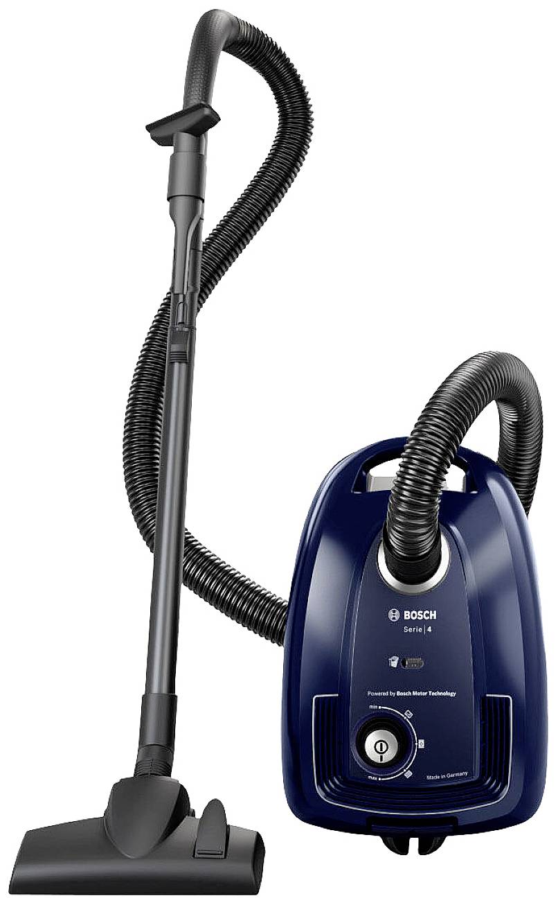 Bosch BGD38BU2 Serie 4 Bodenstaubsauger mit Beutel blau