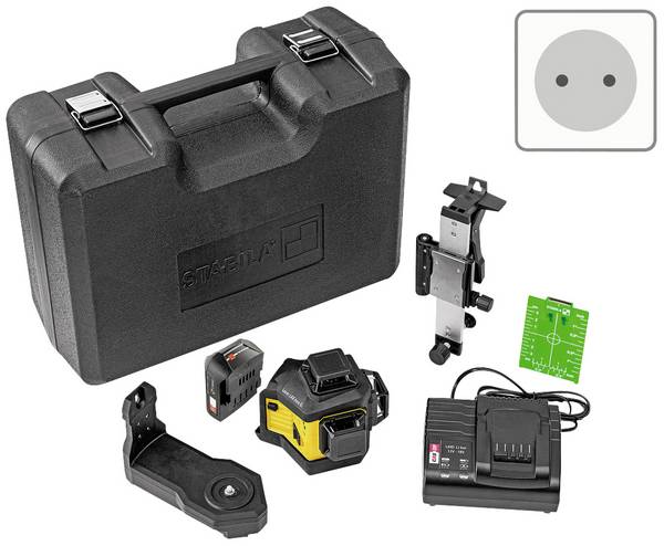 Stabila LAX 600 G, 12-V-System, 7-pcs (EU) Multilinienlaser  selbstnivellierend Reichweite (max.): 40 m