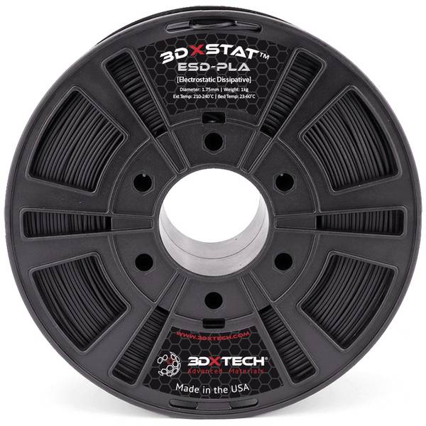 3D Xtech PLA2010750BK0 3DXSTAT Conductive ESD Filament PLA geruchsarm, schlagfest 1.75 mm 750 g Schwarz 1 St.