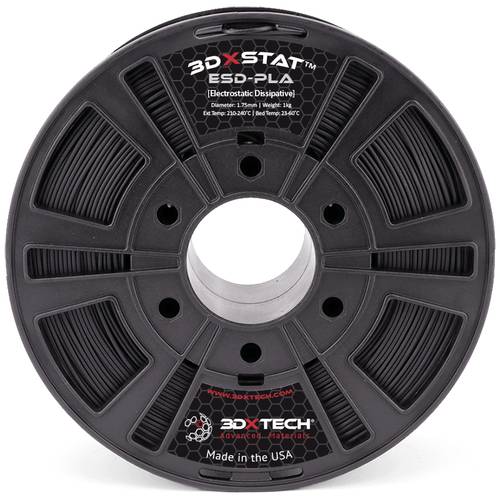 3D Xtech PLA2030750BK0 3DXSTAT Conductive ESD Filament PLA geruchsarm, schlagfest 2.85 mm 750 g Schwarz 1 St.