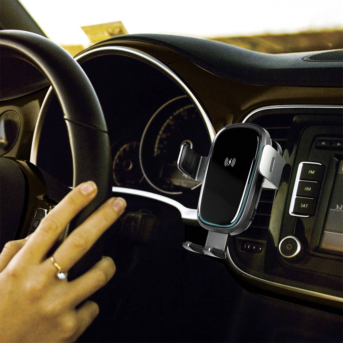 Logilink Wireless Car Charger w/Gravity Trigger, 15W Tablets & Smartphones Smartphone Zubehör-5