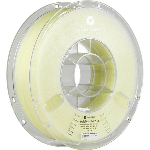 Thumbnail - Polymaker PH01001 PolyDissolve™ S1 Filament PVA wasserlöslich 1.75 mm 750 g Natur 1 St.