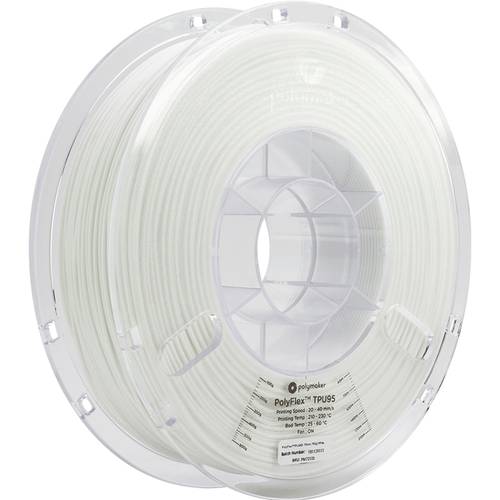 Polymaker PD01002 PolyFlex TPU-95A Filament TPU flexibel 1.75 mm 750 g Weiß 1 St.