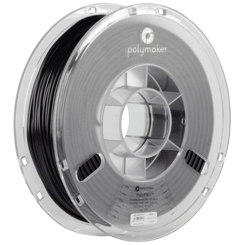 POLYMAKER PD01007 PolyFlex TPU-95A Filament TPU flexibel 2.85 mm 750 g Schwarz 1 St.