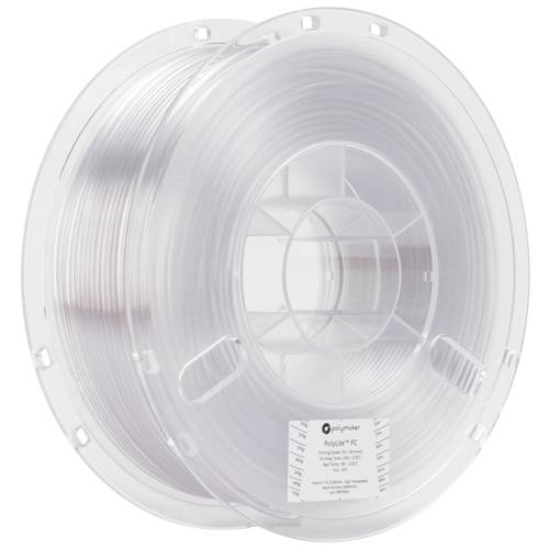Thumbnail - Polymaker PC01002 PolyLite Filament PC (Polycarbonat) hohe Steifigkeit, hitzebeständig 2.85 mm 1000 g Transparent 1 St.