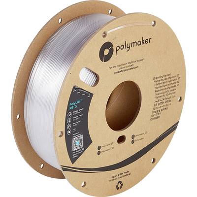Polymaker PB01011 PolyLite Filament PETG hitzebeständig, hohe Zugfestigkeit 1.75 mm 1000 g Transparent  1 St.