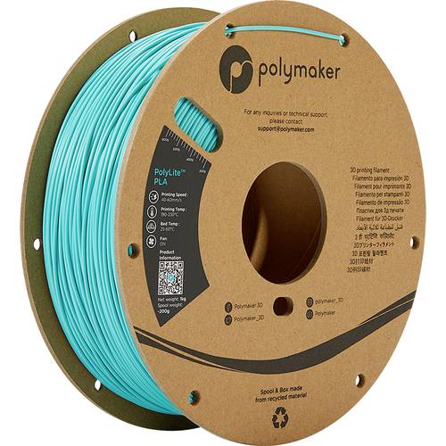 Thumbnail - Polymaker PA02025 PolyLite Filament PLA 2.85 mm 1000 g Türkis 1 St.