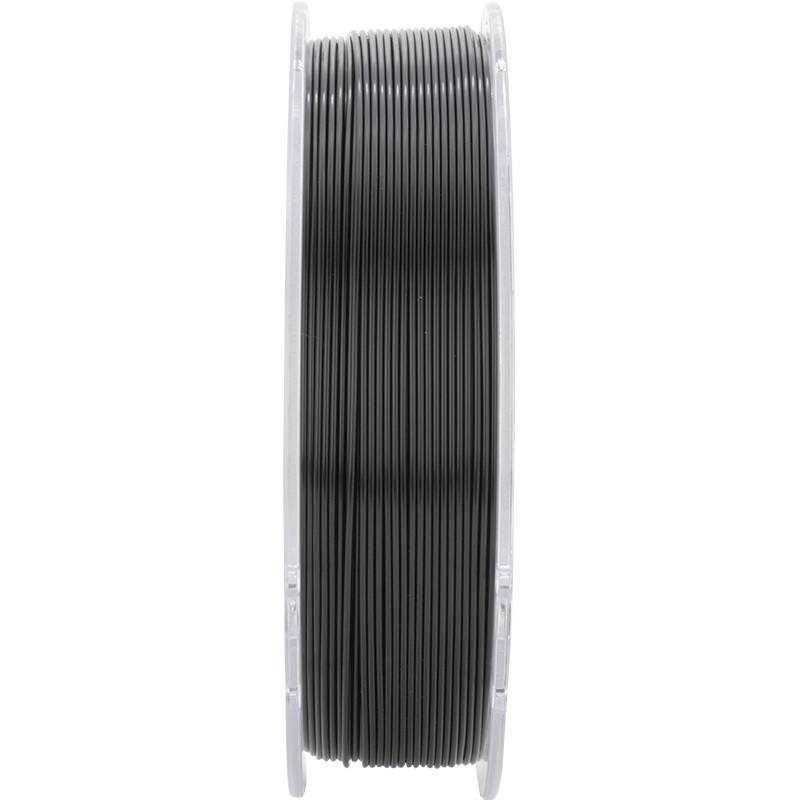 Eine Rolle mit grauem 3D-Drucker-Filament.