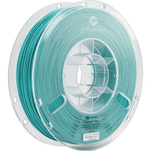 Polymaker PA06010 PolyMAX Tough Filament PLA hohe Steifigkeit, hohe Zugfestigkeit, schlagfest 1.75 mm 750 g Türkis PolyM...