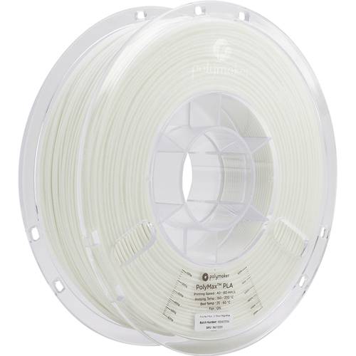 Polymaker PA06002 PolyMAX Tough Filament PLA hohe Steifigkeit, hohe Zugfestigkeit, schlagfest 1.75 mm 750 g Weiß 1 St.