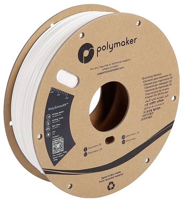 Polymaker PJ01002 PolySmooth Filament PVB polierbar 1.75 mm 750 g Weiß  1 St.