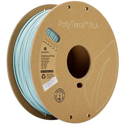 Polymaker 70942 PolyTerra Filament PLA geringerer Kunststoffgehalt, wasserlöslich 1.75 mm 1000 g Schiefer-Grau  1 St.