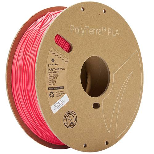 Polymaker 70905 PolyTerra Filament PLA geringerer Kunststoffgehalt 1.75 mm 1000 g Rose 1 St.