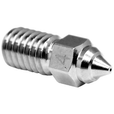 Metallische 3D-Drucker-Düse mit präziser Spitze und Gewinde.