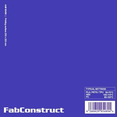 FabConstruct surface 203 x 203 mm  build surface 95489