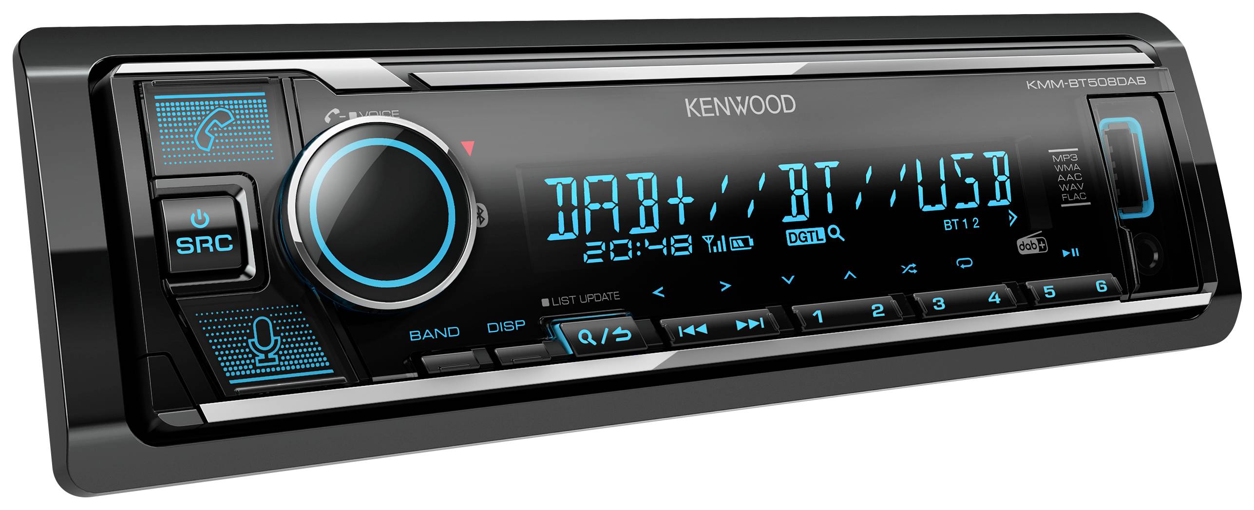 Kenwood KMMBT508DAB Autoradio DAB+ Tuner, Anschluss für
