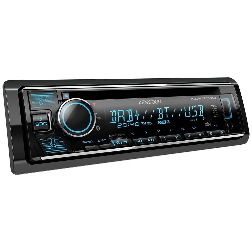 Kenwood KDC-BT760DAB Autoradio enkel DIN DAB+ tuner, Bluetooth handsfree, Aansluiting voor stuurbedi