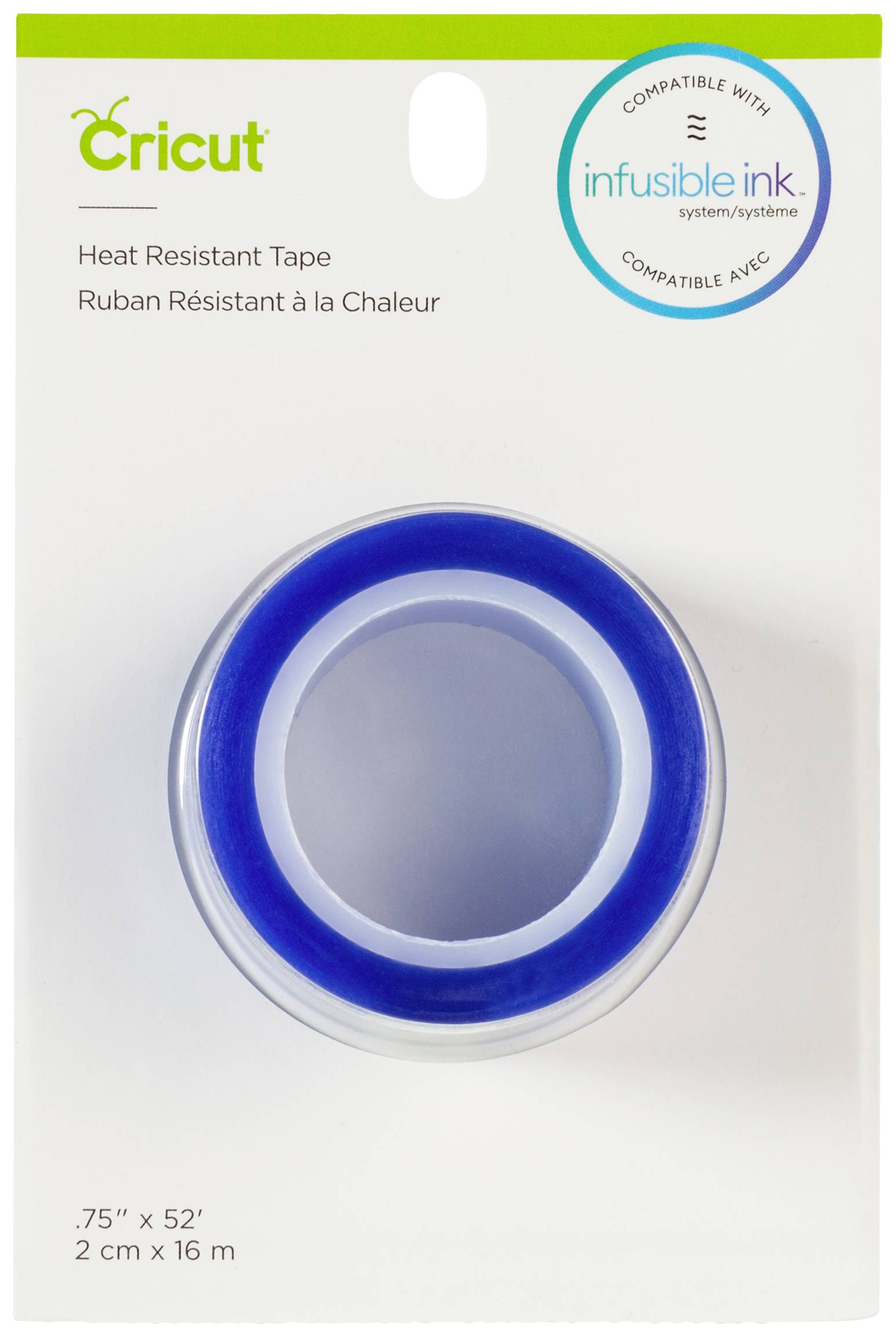 'Packung mit hitzebeständigem Klebeband, 2 cm x 16 m, kompatibel mit Infusible Ink von Cricut.'