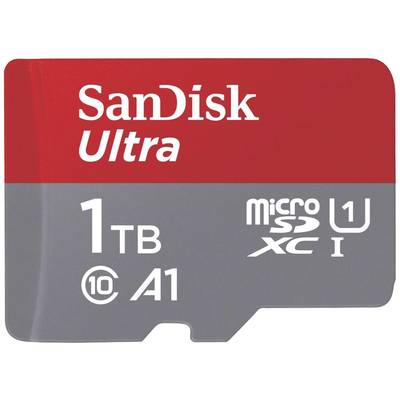 SanDisk microSDXC Ultra 1TB (A1/UHS-I/Cl.10/150MB/s) + Adapter "Mobile" microSDXC-Karte  1 TB A1 Application Performance