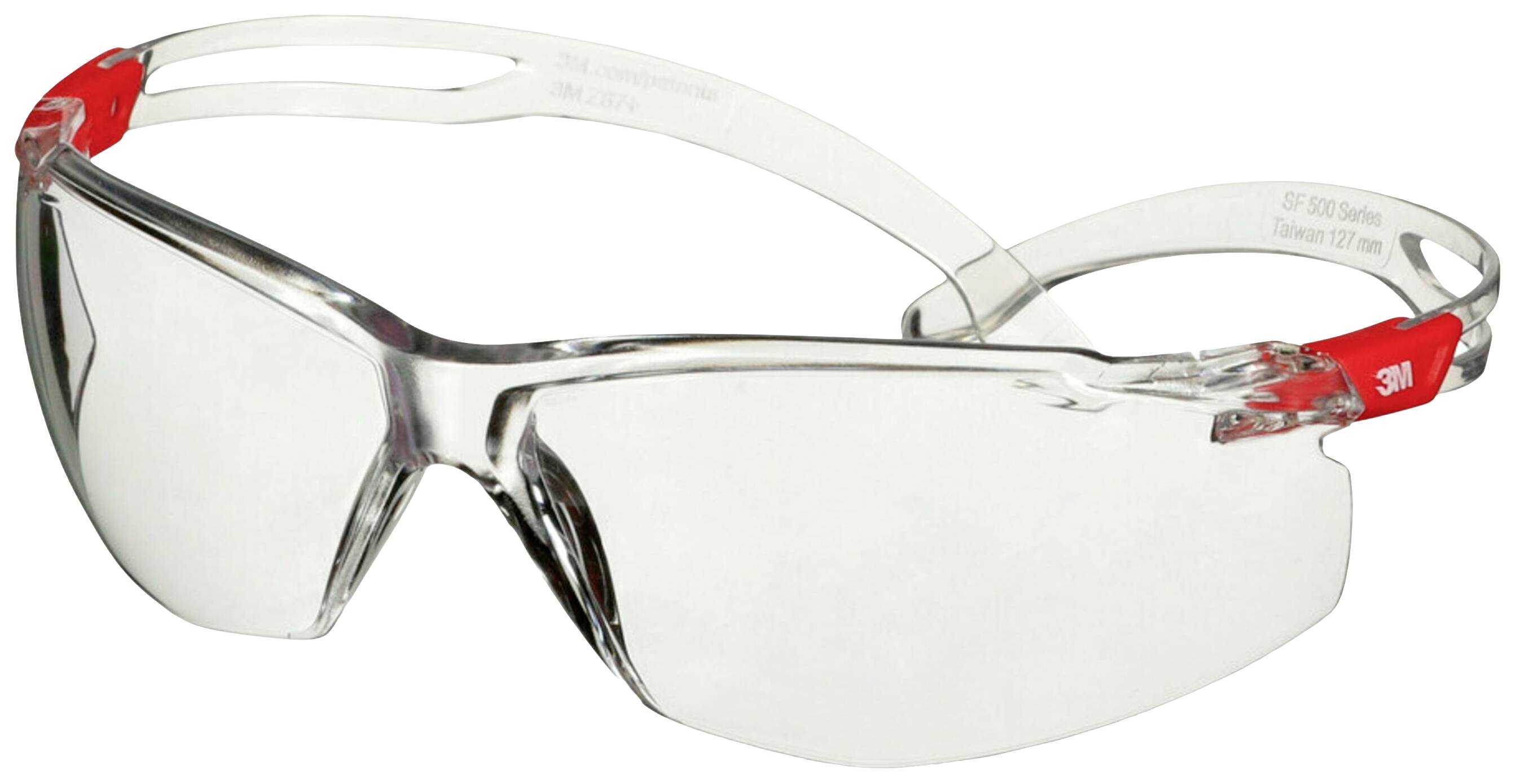 3M SecureFit SF501SGAF-RED Schutzbrille mit Antibeschlag-Schutz Transparent, Orange-0