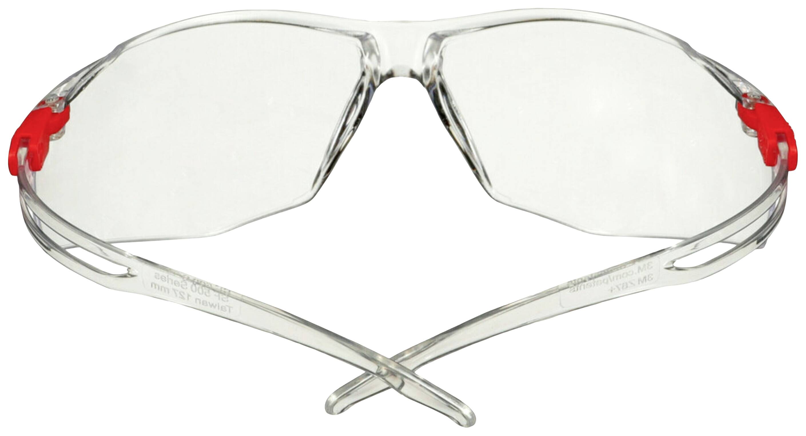 3M SecureFit SF501SGAF-RED Schutzbrille mit Antibeschlag-Schutz Transparent, Orange-1