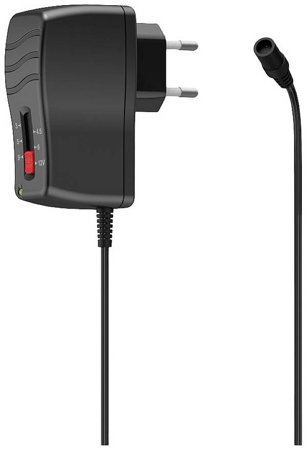hama 00223614 Schaltnetzteil universal, einstellbar, 1000mA, 12W, max. 12V, 8 Adapter