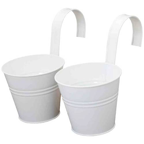 Siena Garden 722612 722612 Pflanzgefäß Stahl Weiß