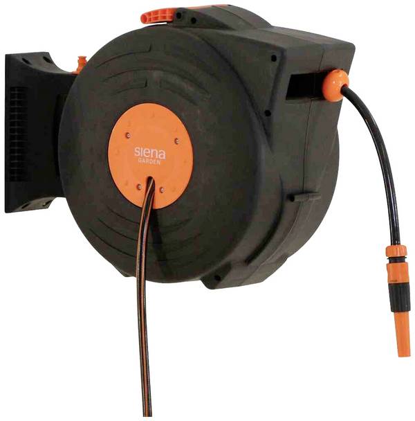 Siena Garden L67376 WHB2200 Gartenschlauchtrommel Schlauch-Innen-Ø=13 mm 20 m 1/2 Zoll 1 St. Schwarz, Orange