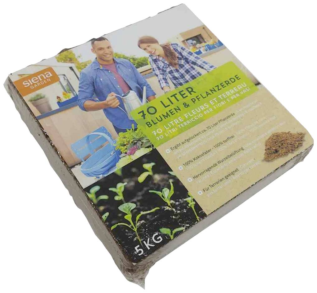 Siena Garden KF002 Kokosquellerde 70 Liter; 5 kg Quellblock 70 l