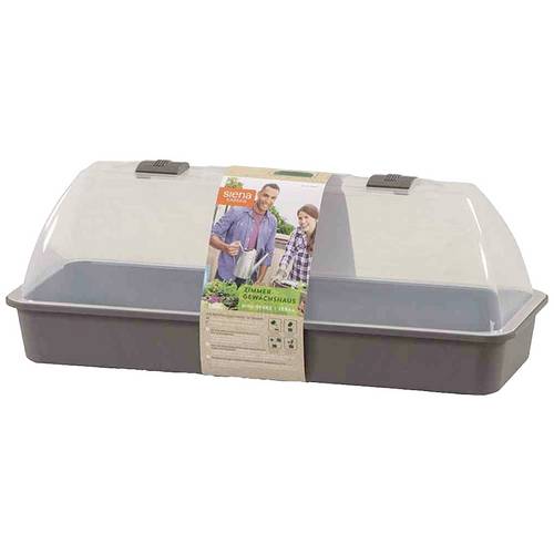Siena Garden 45700 Zimmergewächshaus Maxi-Grow; 54x20x21,5 cm anthrazit 1 St.