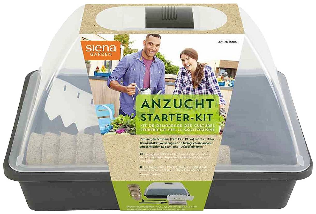Siena Garden 80577 Anzucht Starter-KIT 24-teilig; 29 x 19 x 19 cm 1 Set
