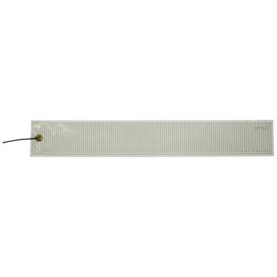 Langes rechteckiges Heizelement mit einem schwarzen Kabel an der linken Seite, zeigt parallele Heizspiralmuster.