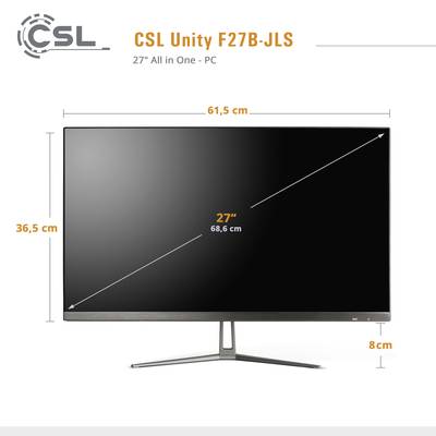 CSL Computer All-in-One PC Unity F27B-JLS 68.6 cm (27 Zoll)  Full HD Intel® Celeron® N5100 16 GB RAM  1 TB SSD Intel Int