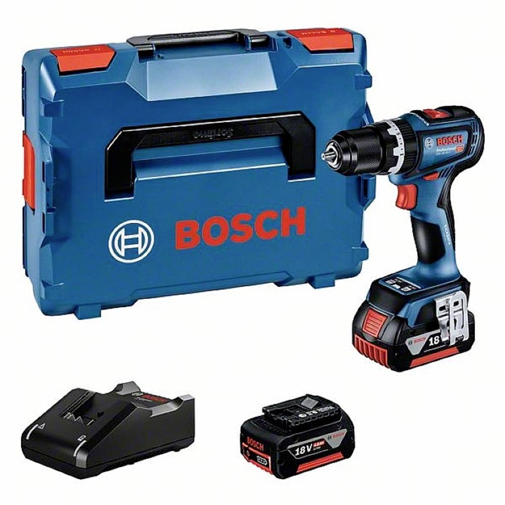 Bosch Professional GSB 18V-90 C -Accu-klopboor-schroefmachine Incl. 2 accus, Incl. lader, Incl. koff