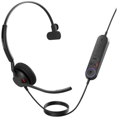 Jabra Engage 40 Telefon Over Ear Headset kabelgebunden, Bluetooth® Mono Schwarz Mikrofon-Rauschunterdrückung Lautstärker