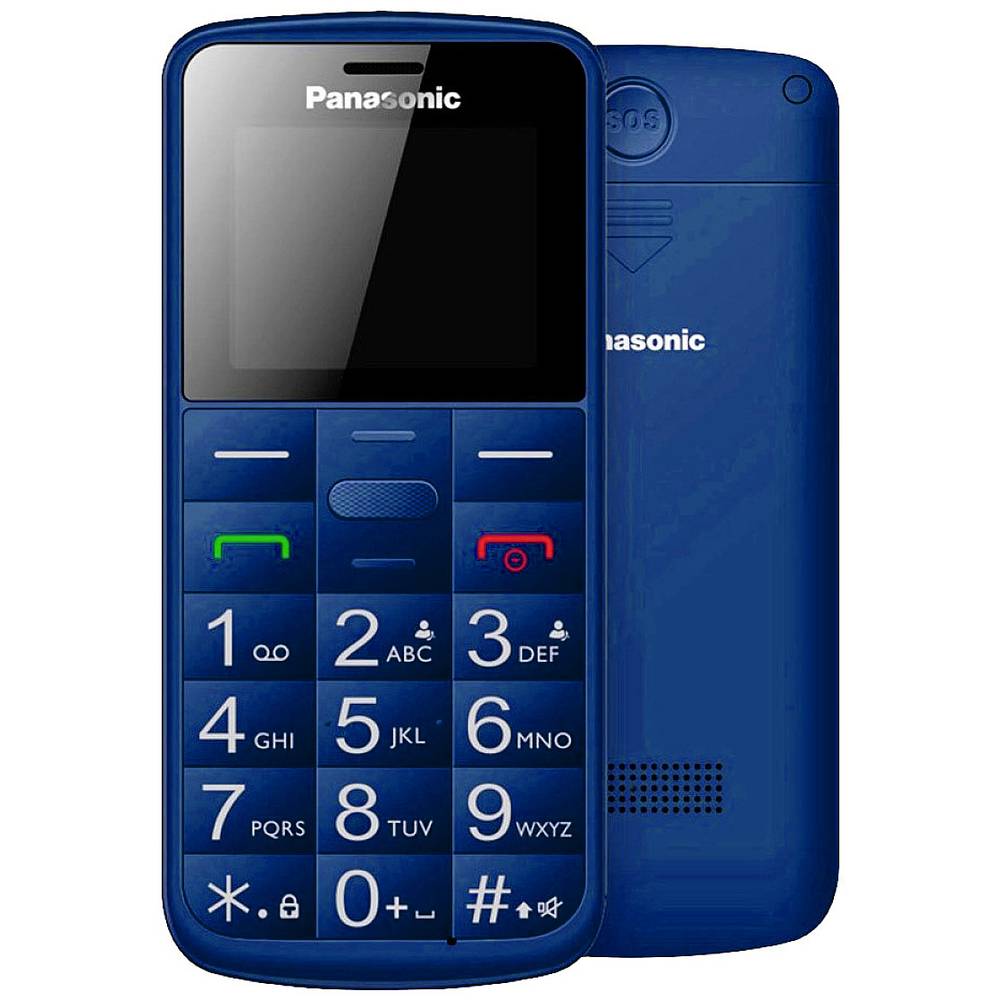Panasonic KX-TU110 Senioren mobiele telefoon SOS-functie Blauw