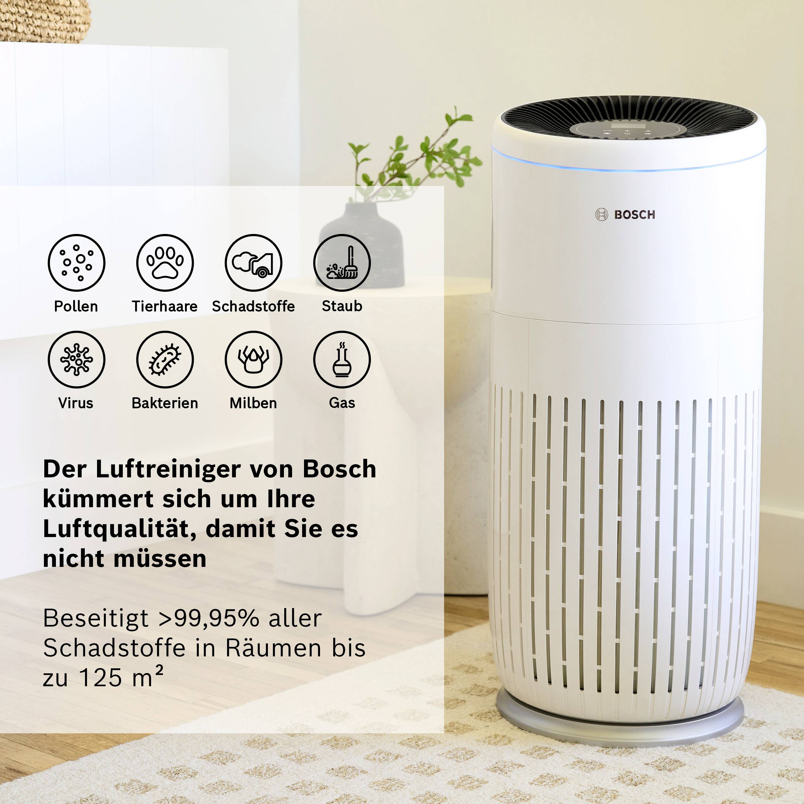 Bosch Home Comfort 7733701944 Air 6000 Luftreiniger 110 m² Weiß-1