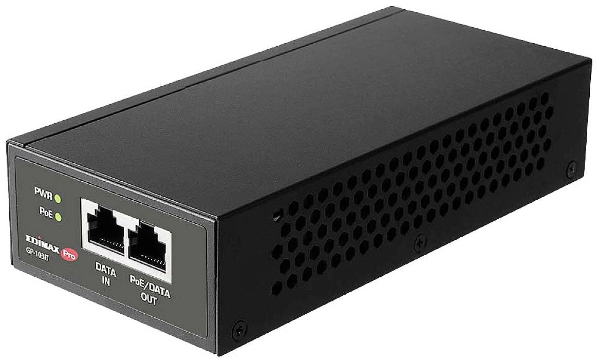 EDIMAX Gigabit PoE++ Injector mit 90 Watt Umwandlung von Nicht-PoE Gigabit zu PoE++